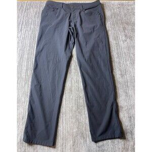 Lululemon Pants Mens 36 x 32 Charcoal Gray Stretch Chino Outdoors ABC Casual